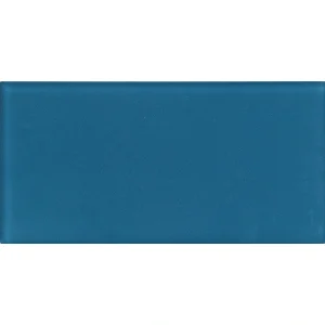 Apollo Tile (Sample) Wall Tile Blue 3-in x 6-in Matte Glass Subway Wall Tile
