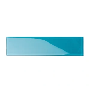 Apollo Tile (Sample) Wall Tile Cerulean Blue 3-in x 12-in Glossy Glass Subway Wall Tile