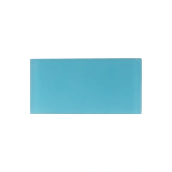 Apollo Tile (Sample) Wall Tile Cerulean Blue 3-in x 6-in Matte Glass Brick Subway Wall Tile