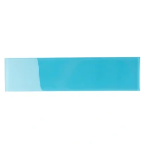 Apollo Tile (Sample) Wall Tile Cerulean Blue 4-in x 6-in Glossy Glass Subway Wall Tile