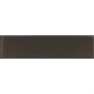 Apollo Tile (Sample) Wall Tile Dark Gray 3-in x 12-in Glossy Glass Subway Wall Tile