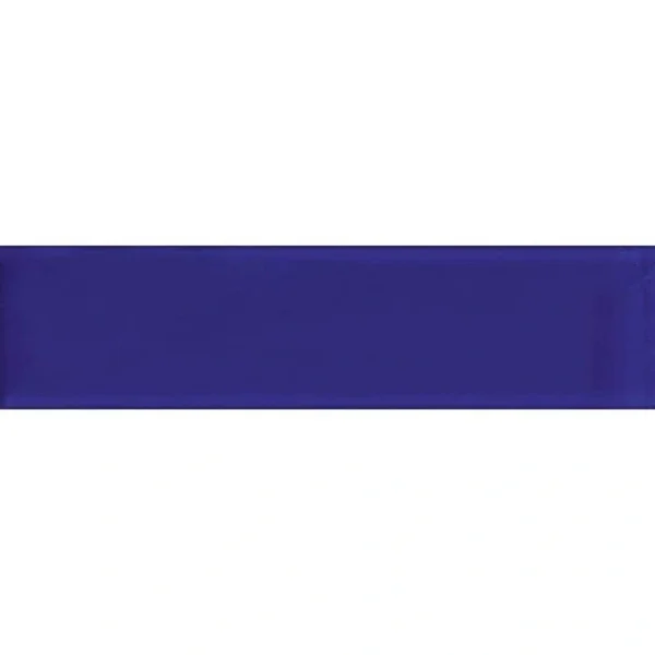 Apollo Tile (Sample) Wall Tile Royal Blue 4-in x 4-in Glossy Glass Brick Subway Wall Tile