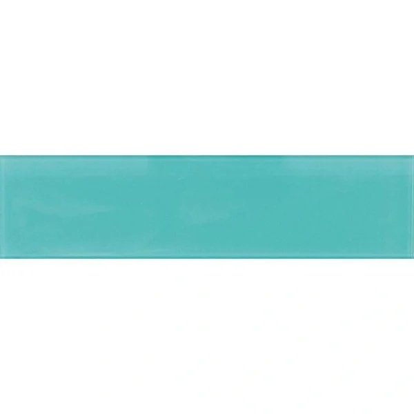 Apollo Tile (Sample) Wall Tile Turkish Blue 4-in x 4-in Glossy Glass Brick Subway Wall Tile