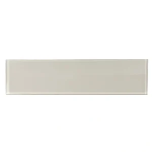 Apollo Tile (Sample) Wall Tile White 4-in x 4-in Glossy Glass Brick Subway Wall Tile