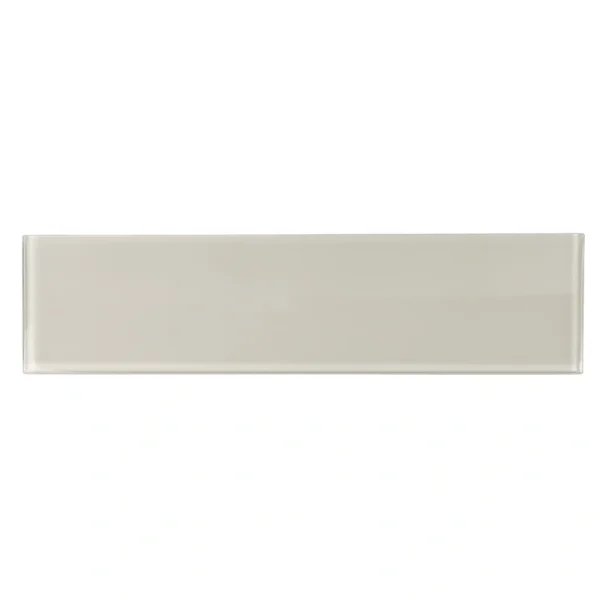 Apollo Tile (Sample) Wall Tile White 4-in x 4-in Glossy Glass Brick Subway Wall Tile