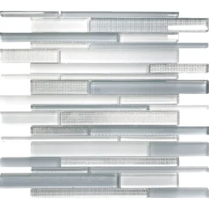 Apollo Tile (Sample) Wall Tile White 4-in x 4-in Honed Glass Patterned Floor and Wall Tile
