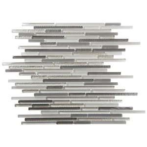 Apollo Tile (Sample) Waterfall Beige and Gray 4-in x 4-in Multi-finish Marble Linear Marble Look Floor and Wall Tile