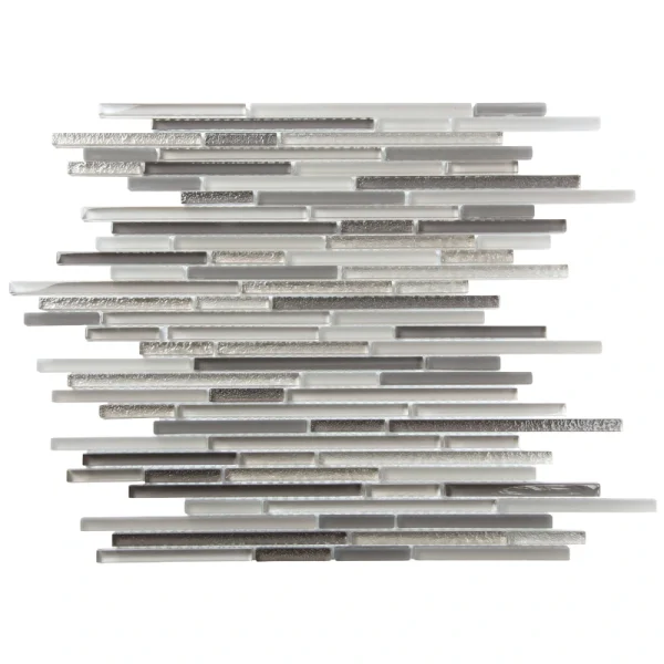 Apollo Tile (Sample) Waterfall Beige and Gray 4-in x 4-in Multi-finish Marble Linear Marble Look Floor and Wall Tile