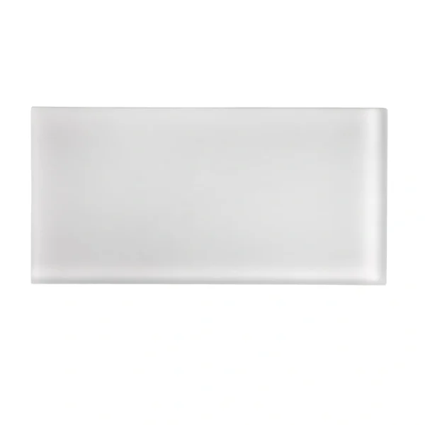 Apollo Tile (Sample) White 3-in x 6-in Matte Glass Brick Subway Floor and Wall Tile