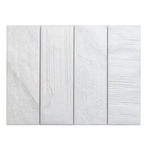 Apollo Tile (Sample) White 4-in x 12-in Natural Porcelain Stone Look Wall Tile