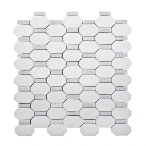 Apollo Tile (Sample) White, Blue 4-in x 4-in Polished Marble Floor and Wall Tile
