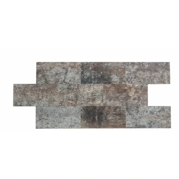 Aspect 12″ x 12″ Ancient Cork Peel & Stick Collage Beveled Backsplash Tile