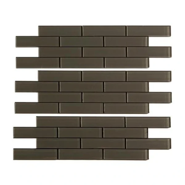 Aspect by ACP Aspect 12.5″ x 4″ Leather Peel & Stick Matted Subway Glass Backsplash Tile – 3 Pack
