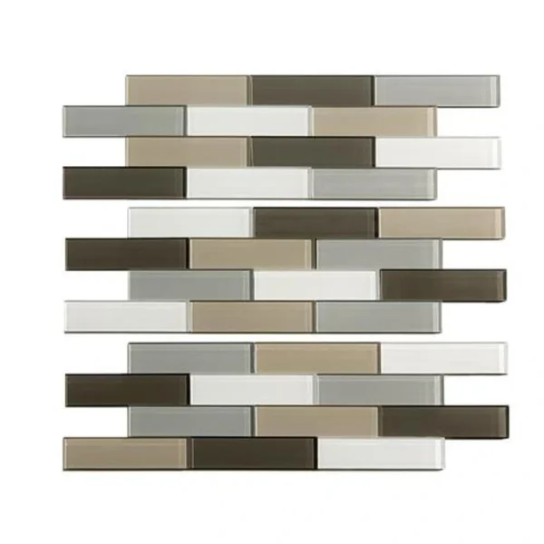 Aspect by ACP Aspect 12.5″ x 4″ Rustic Clay Peel & Stick Matted Subway Glass Backsplash Tile – 3 Pack