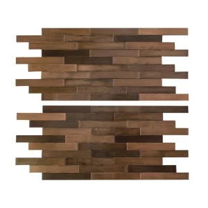 Aspect by ACP Aspect 13.625″ x 5.75″ Aged Copper Peel & Stick Distressed Metal Backsplash Tile – 2 Pack