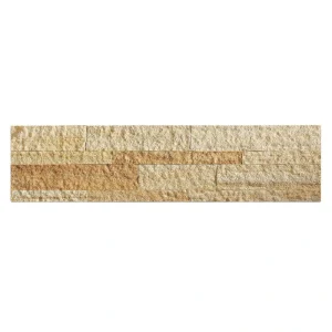Aspect by ACP Aspect 5.9″ x 23.6″ Golden Sandstone Peel & Stick Stone Backsplash