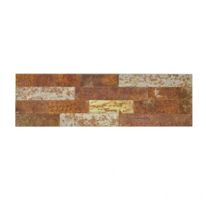 Aspect by ACP Aspect 6″ x 24″ Tarnished Tin Peel & Stick Distressed Metal Backsplash Tile