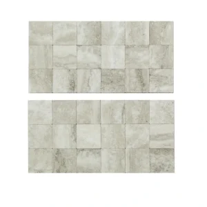 Aspect by ACP Aspect Collage 12″ x 6″ Bone Porcelain Peel & Stick Vinyl Backsplash Tiles – 2 Pack
