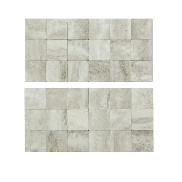 Aspect by ACP Aspect Collage 12″ x 6″ Bone Porcelain Peel & Stick Vinyl Backsplash Tiles – 2 Pack