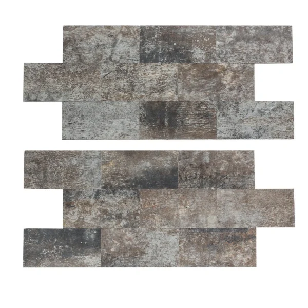 Aspect by ACP Aspect Collage 13.75″ x 5.9375″ Ancient Cork Peel & Stick Vinyl Backsplash Tiles – 2 Pack