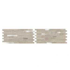 Aspect by ACP Aspect Collage 6″ x 11.75″ Biscuit Peel & Stick Vinyl Backsplash Tiles – 2 Pack