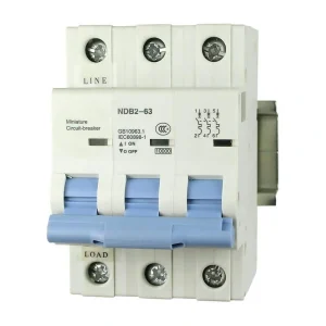 Automation Systems Interconnect 63 Amp, 480-Volt AC, 3 Pole, DIN Rail Mount Miniature Circuit Breaker, Trip Curve: C, UL1077