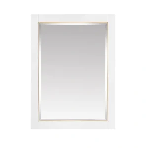 Avanity Allie/Austen 22-in x 28-in Surface Mount White Mirrored Soft Close Medicine Cabinet