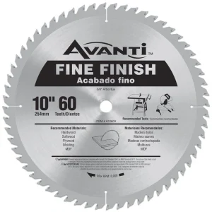 Avanti 10 in. x 60-Tooth Fine Finish Circular Saw Blade