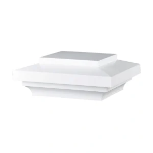 AZEK 6-in x 6-in Reserve Rail White Composite Deck Post Cap