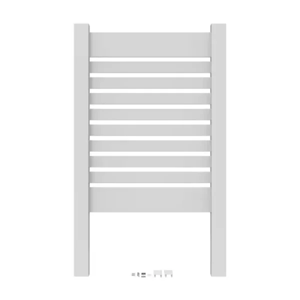 Barrette Outdoor Living 3 ft. x 4 ft. White Vinyl Spaced Picket Flat Top Utility Screen