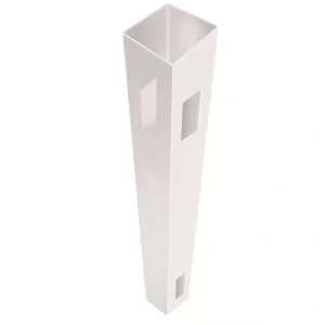 Barrette Outdoor Living 5 in. x 5 in. x 7 ft. White Vinyl Fence Line Post (B)