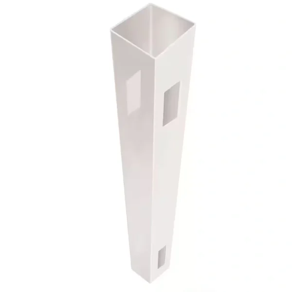 Barrette Outdoor Living 5 in. x 5 in. x 7 ft. White Vinyl Fence Line Post (B)