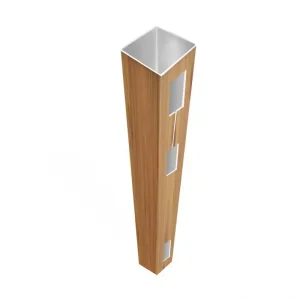 Barrette Outdoor Living 5 in. x 5 in. x 9 ft. Cypress Vinyl Fence End Post