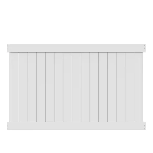 Barrette Outdoor Living Bryce 5 ft. H x 8 ft. W White Vinyl Un-Assembled Fence Panel