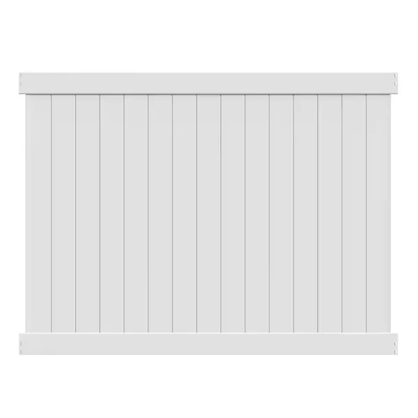 Barrette Outdoor Living Bryce 6 ft. H x 8 ft. W White Vinyl Un-Assembled Fence Panel