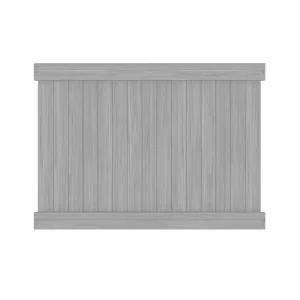 Barrette Outdoor Living Bryce 6 ft. x 8 ft. Driftwood Gray Vinyl Privacy Fence Panel