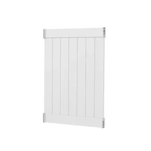 Barrette Outdoor Living Easy-To-Assemble 4 ft. x 4 ft. White Vinyl Outdoor Shower Stall Third Wall Kit (Unassembled)