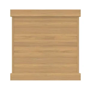 Barrette Outdoor Living Horizontal 6 ft. H x 6 ft. W Cypress Vinyl Privacy Fence Panel (Unassembled)