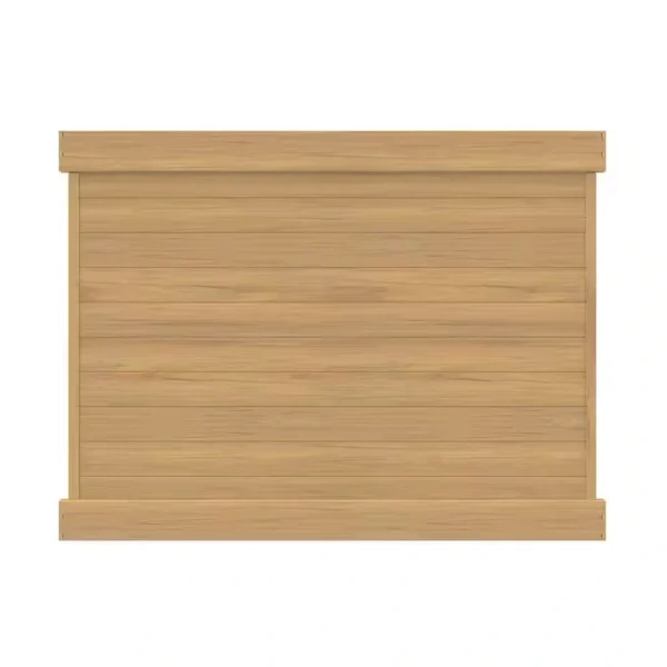 Barrette Outdoor Living Horizontal 6 ft. H x 8 ft. W Cypress Vinyl Privacy Fence Panel (Unassembled)