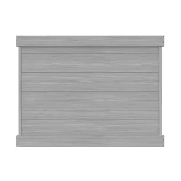 Barrette Outdoor Living Horizontal 6 ft. H x 8 ft. W Driftwood Vinyl Privacy Fence Panel (Unassembled)