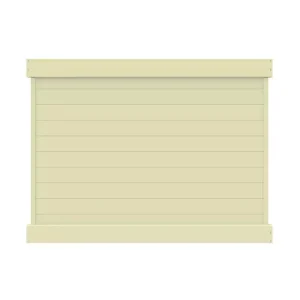 Barrette Outdoor Living Horizontal 6 ft. H x 8 ft. W Sand Vinyl Privacy Fence Panel (Unassembled)