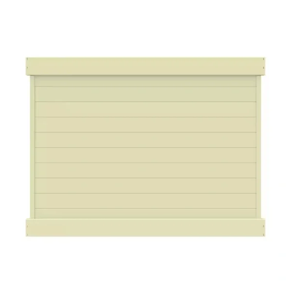 Barrette Outdoor Living Horizontal 6 ft. H x 8 ft. W Sand Vinyl Privacy Fence Panel (Unassembled)