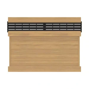 Barrette Outdoor Living Horizontal Boardwalk 6 ft. H x 8 ft. W Cypress Vinyl Semi-Privacy Fence Panel (Unassembled)