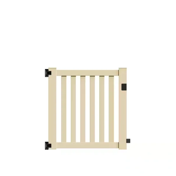 Barrette Outdoor Living Ohio 4 ft. W x 4 ft. H Sand Vinyl Un-Assembled Fence Gate