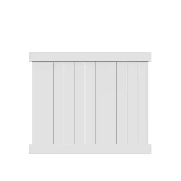 Barrette Outdoor Living Washington 5 ft. H x 6 ft. W White Vinyl Un-Assembled Fence Panel