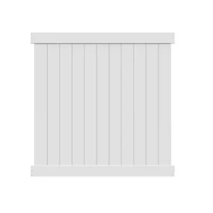 Barrette Outdoor Living Washington 6 ft. H x 6 ft. W Vinyl Privacy Fence Panel (Unassembled)