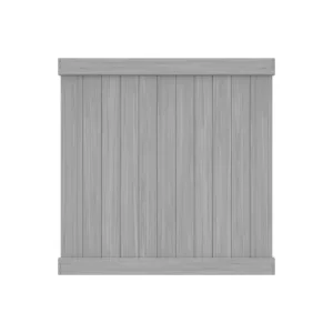 Barrette Outdoor Living Washington 6 ft. x 6 ft. Driftwood Gray Vinyl Privacy Fence Panel