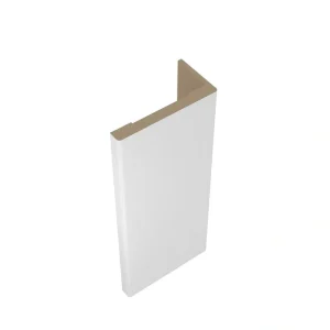 Belldinni 11/16 in. D x 3-1/2 in. W x 85-1/2 in. L MDF Interior Set of Casings for Single Swing Door Bianco Noble (5-Piece Kit)