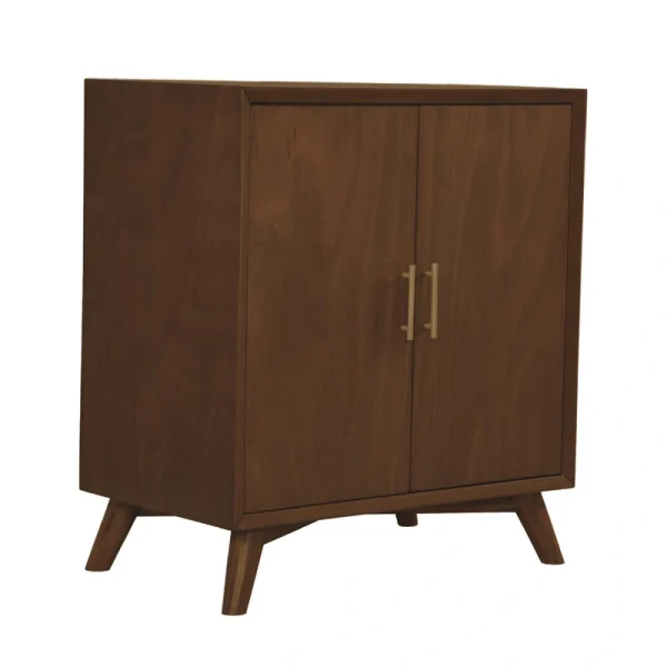 Benzara 32-in x 36-in Brown Square Bar Cabinet