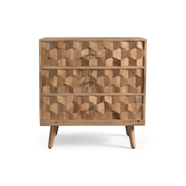 Best Selling Home Decor Brown 3-Drawer Chest